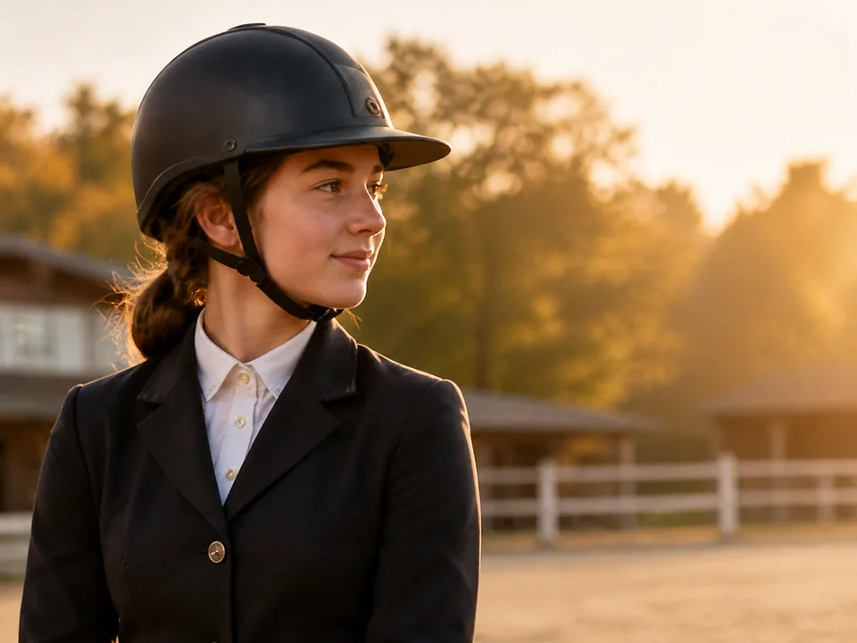 Cavalière ayant révisé avec Quizz Galop